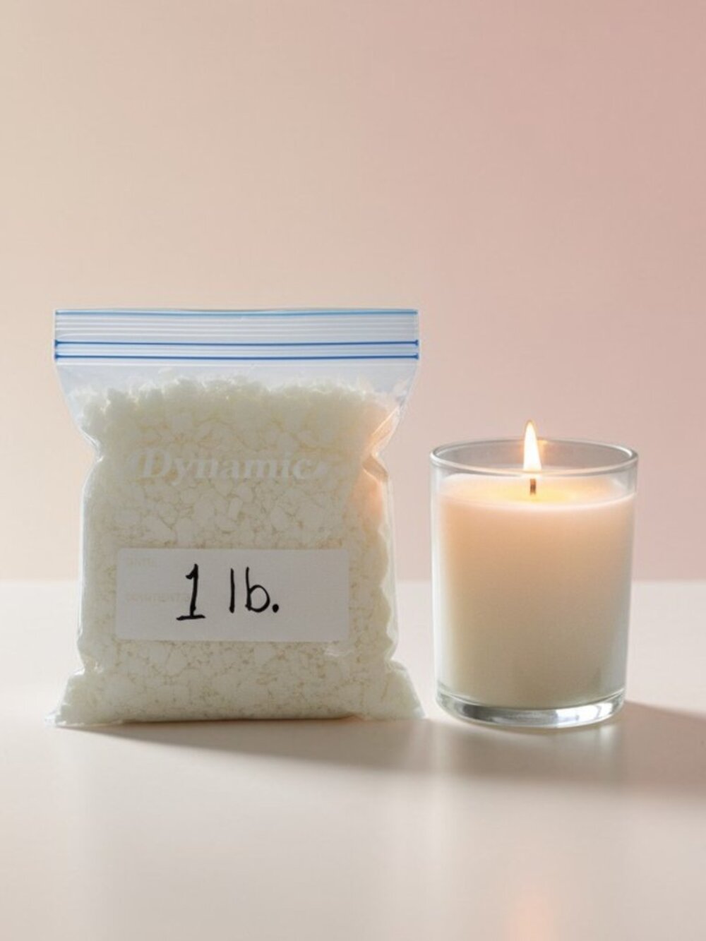 (1) Lb White Natural Soy Wax Flakes Crafts Handmade Premium Candles & Wax Melts